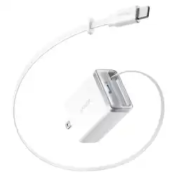 Falabella Cargador Tipo C 35 W Cable retraible magnetico Color Blanco oferta