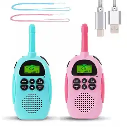 Falabella Walkie Talkie Niños Set x2 Recargable USB Linterna oferta
