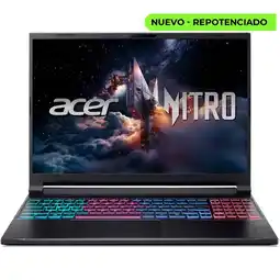 Falabella PORTATIL NITRO V 16S AI RYZEN 7 260 SSD 2TB RAM 32GB RTX 5060 8GB oferta