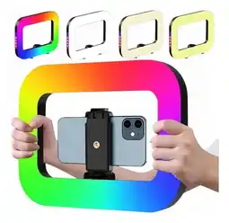 Falabella Iluminador LED RGB Con Soporte para Celular y Cámara oferta