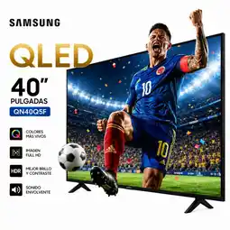 Falabella Televisor 40 Pulgadas QLED QN40Q5FAAK Full HD Smart TV Tizen oferta