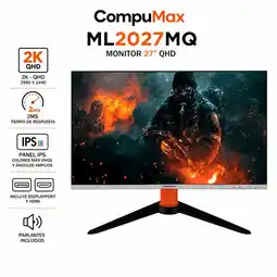 Falabella MONITOR GAMER ML2027MQ 2K - QHD| PANEL IPS -2MS| DISPLAYPORT HDMI| PARLANTES INTEGRADOS oferta