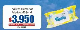 Felpitos toallitas húmedas