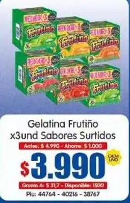 Surtifamiliar Gelatina Frutino oferta