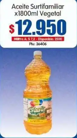 Surtifamiliar Aceite Surtifamiliar Vegetal oferta