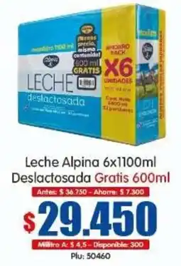 Surtifamiliar Leche Alpina deslactosada oferta