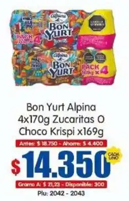 Surtifamiliar Bon Yurt Alpina Zucaritas O Choco Krispi oferta