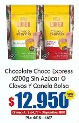Surtifamiliar Luker chocolate choco express oferta