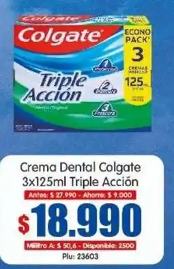 Surtifamiliar Colgate Crema Dental Triple Acción oferta
