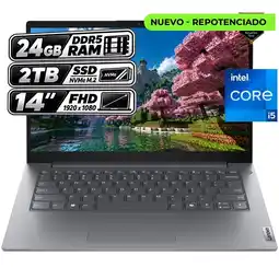Falabella PORTÁTIL V14 G5 IRL - INTEL CORE 5 210H - 24GB RAM - 2TB SSD - 14 FHD - GRIS LUNA oferta