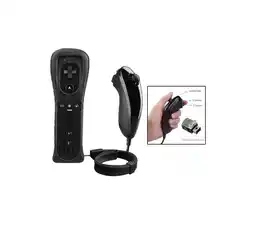 Falabella Mando A Distancia 2 en 1 Para Nintendo Wii Nunchuck Negro oferta