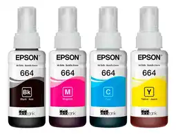 Falabella Kit Tinta 664 Original T664 Negro Cian Magenta Amarillo oferta