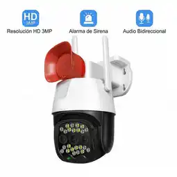 Falabella Cámara De Seguridad Exterior 360° 3mp Wifi & 4g Lte + Sirena oferta