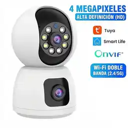 Falabella Cámara Seguridad Wifi Doble Lente 4mp 2k Exterior Interior oferta