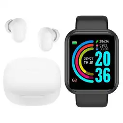 Falabella Combo Reloj Inteligente Smartwatch Smart Bracelet D20+Auriculares Inalámbricos redmi oferta