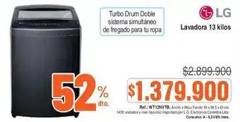 LG lavadora 13 kilos