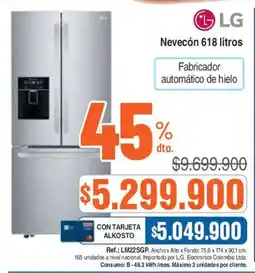Ktronix LG Nevecón 618 litros oferta