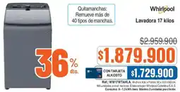 Ktronix Whirlpool lavadora 17 kilos oferta