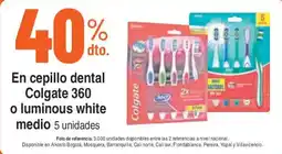 Ktronix Colgate cepillo dental 360 o luminous white medio oferta