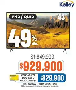 Ktronix Kalley tv fhd qled 43" oferta