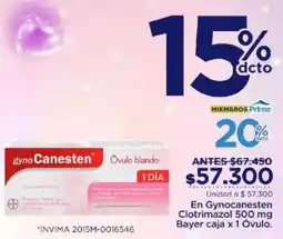 FarmaTodo gynoCanesten Óvulo blando oferta