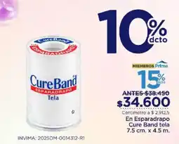 FarmaTodo Cureband esparadrapo tela oferta
