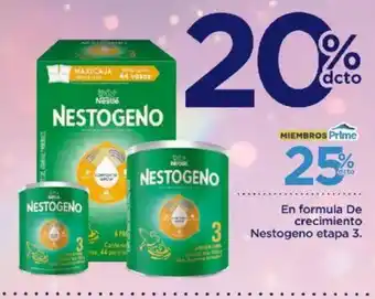 Nestogeno En formula de crecimiento