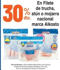 Ktronix Alkosto filete de trucha, atún o mojarra nacional oferta