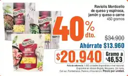 Ktronix Monticello raviolis de queso y espinaca, jamón y queso o carne oferta