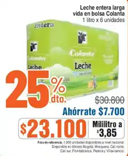 Ktronix Colanta leche entera larga vida en bolsa oferta