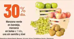 Ktronix Manzana verde en bandeja, manzana en bolsa x 1 kilo, uva sin semilla y kiwi oferta