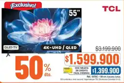 Ktronix Tcl qled tv 55" oferta