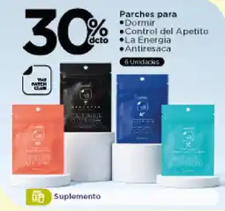 FarmaTodo The Patch Club Parches para Dormir Control del Apetito La Energia Antiresaca oferta
