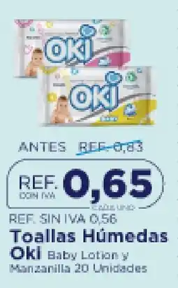 FarmaTodo Oki Toallas Húmedas Baby Lotion y Manzanilla oferta