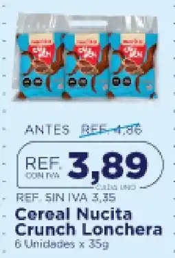 FarmaTodo Cereal Nucita Crunch Lonchera oferta
