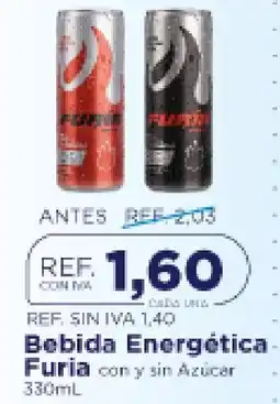 FarmaTodo Furia bebida energética con y sin azúcar oferta