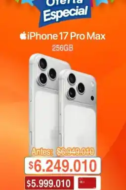 Alkosto Apple - iphone 17 pro max 256gb oferta