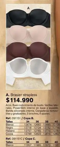 Leonisa Arco - brasier strapless oferta