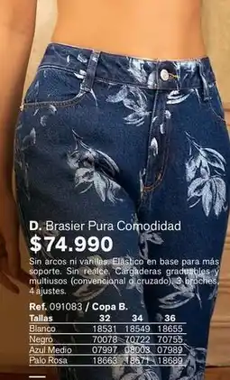 Leonisa Arcos - d. brasier pura comodidad ref. 091083 / copa b oferta