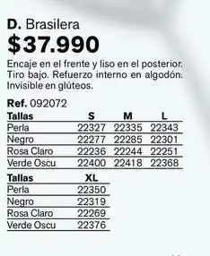 Leonisa D. brazilera oferta