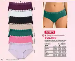 Leonisa Suave - panty hipster tiro medio oferta