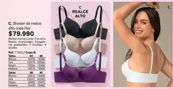 Arco - c. brasier de realce alto copa lisa