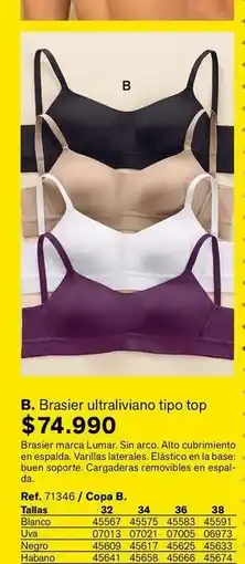 Leonisa Arco - brasier ultraliviano tipo top oferta