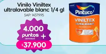 Pintuco vinilo viniltex ultralavable blanc