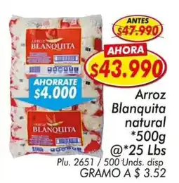 Mercapava Arroz Blanquita oferta
