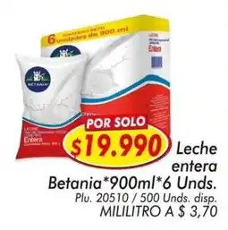 Mercapava Leche entera Betania oferta