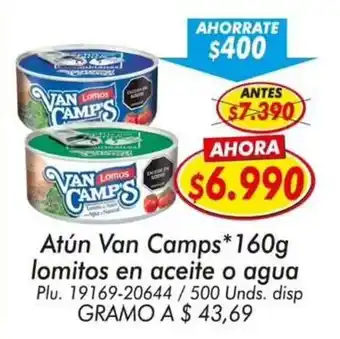 Van Camp's atún lomitos en aceite o agua