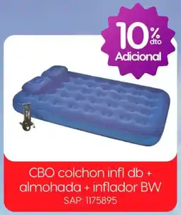Easy CBO colchon infl db + almohada + inflador BW oferta