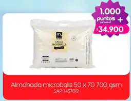 Easy M+ DESIGN Almohada microballs oferta