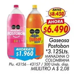 Mercapava Postobon gaseosa manzana o colombiana oferta